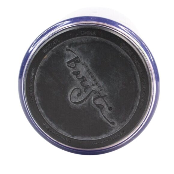 VTG Starbucks 2009 Green Red Foil Christmas Tree Traveler Tumbler 16 oz Coffee - Picture 6 of 6